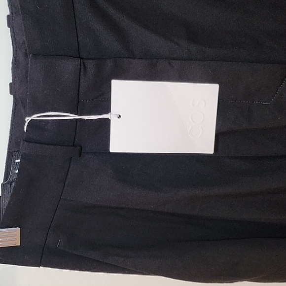 NWT Cos Relaxed Fluid Wide-LegPants Black Wide-Leg Trousers Sz 34/4 - Picture 6 of 16